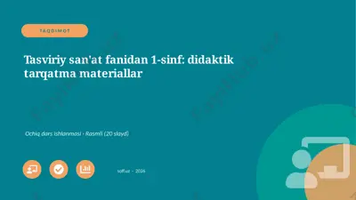 0891_v1_tasviriy_sanat_fanidan_1_sinf_dida — PPTX