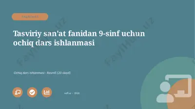0208_v1_tasviriy_sanat_fanidan_9_sinf_uchu — PPTX