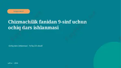 0186_v2_chizmachilik_fanidan_9_sinf_uchun_ — PPTX