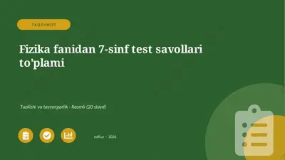 0266_v1_fizika_fanidan_7_sinf_test_savolla — PPTX