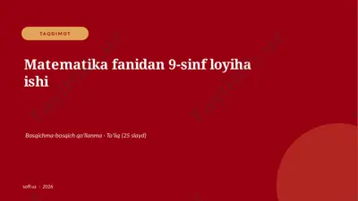 0300_v2_matematika_fanidan_9_sinf_loyiha_i — PPTX