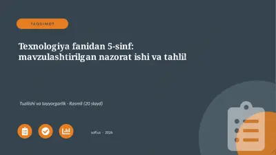 0699_v1_texnologiya_fanidan_5_sinf_mavzula — PPTX