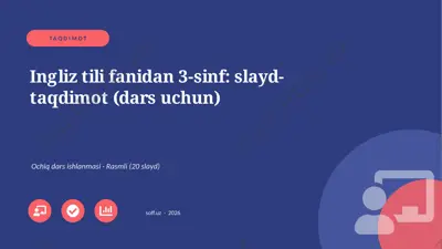 0943_v1_ingliz_tili_fanidan_3_sinf_slayd_t — PPTX