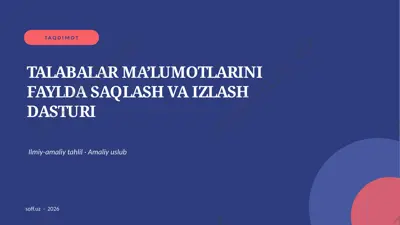 158_v2_talabalar_ma_lumotlarini_faylda_saqlas — PPTX