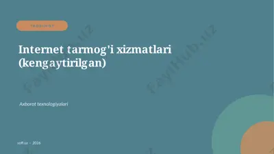 89_internet_xizmatlari — PPTX