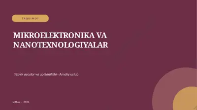 197_v2_mikroelektronika_va_nanotexnologiyalar — PPTX