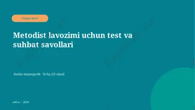 0046_v2_metodist_lavozimi_uchun_test_va_su — PPTX