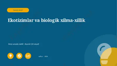 0440_v1_ekotizimlar_va_biologik_xilma_xill — PPTX