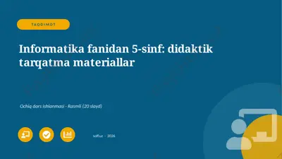 0840_v1_informatika_fanidan_5_sinf_didakti — PPTX
