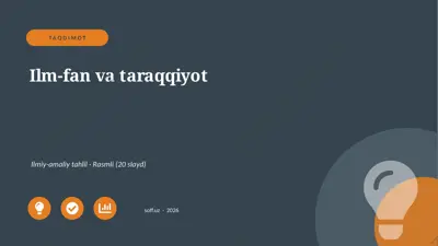 0549_v1_ilm_fan_va_taraqqiyot — PPTX