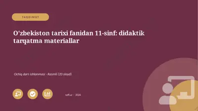 0802_v1_ozbekiston_tarixi_fanidan_11_sinf_ — PPTX