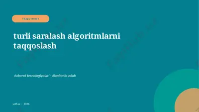 041_v1_turli_saralash_algoritmlarni_taqqoslas — PPTX
