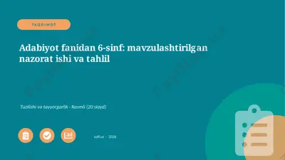 0601_v1_adabiyot_fanidan_6_sinf_mavzulasht — PPTX