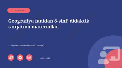 0813_v1_geografiya_fanidan_8_sinf_didaktik — PPTX