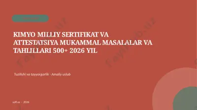 082_v2_kimyo_milliy_sertifikat_va_attestatsiy — PPTX