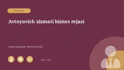 0502_v1_avtoyuvish_xizmati_biznes_rejasi — PPTX