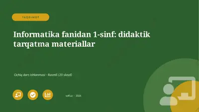 0836_v1_informatika_fanidan_1_sinf_didakti — PPTX