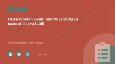 0657_v1_fizika_fanidan_6_sinf_mavzulashtir — PPTX