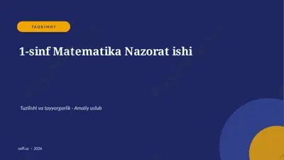 049_v2_1_sinf_matematika_nazorat_ishi — PPTX