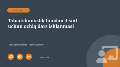 0159_v1_tabiatshunoslik_fanidan_4_sinf_uch — PPTX
