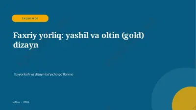 41_faxriy_yorliq — PPTX