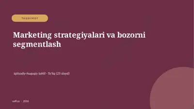 0357_v2_marketing_strategiyalari_va_bozorn — PPTX