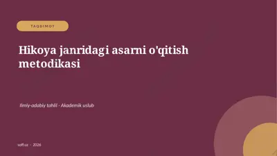 112_v1_hikoya_janridagi_asarni_oqitish_metodi — PPTX