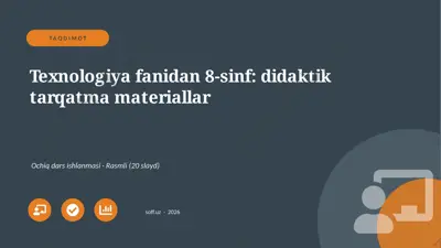 0869_v1_texnologiya_fanidan_8_sinf_didakti — PPTX