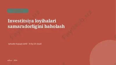 0362_v2_investitsiya_loyihalari_samaradorl — PPTX