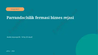 0496_v2_parrandachilik_fermasi_biznes_reja — PPTX