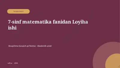 042_v1_7_sinf_matematika_fanidan_loyiha_ishi — PPTX