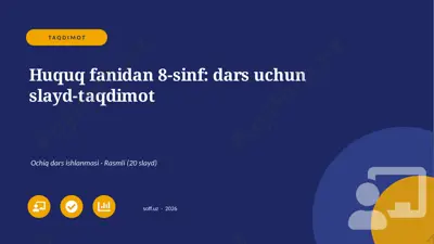02304_huquq_fanidan_8_sinf_dars_uchun_slayd_ta — PPTX