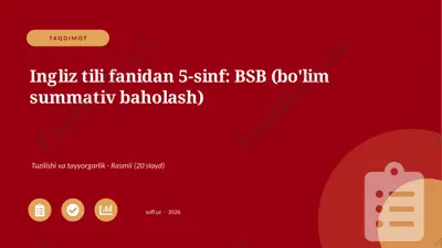 01675_ingliz_tili_fanidan_5_sinf_bsb_bolim_sum — PPTX