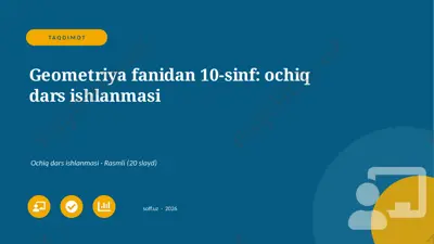 01020_geometriya_fanidan_10_sinf_ochiq_dars_is — PPTX