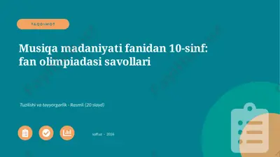 02891_musiqa_madaniyati_fanidan_10_sinf_fan_ol — PPTX
