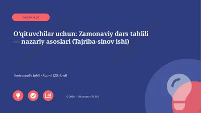 00353_oqituvchilar_uchun_zamonaviy_dars_tahlil — PPTX