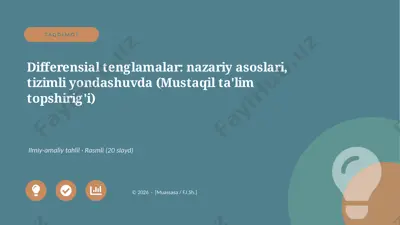 05358_differensial_tenglamalar_nazariy_asoslar — PPTX