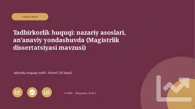 00722_tadbirkorlik_huquqi_nazariy_asoslari_ana — PPTX