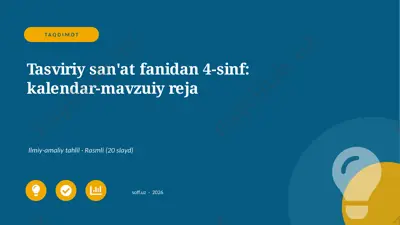 04150_tasviriy_sanat_fanidan_4_sinf_kalendar_m — PPTX