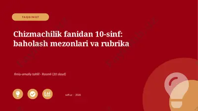 03925_chizmachilik_fanidan_10_sinf_baholash_me — PPTX