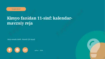 04091_kimyo_fanidan_11_sinf_kalendar_mavzuiy_r — PPTX