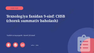 01983_texnologiya_fanidan_9_sinf_chsb_chorak_s — PPTX