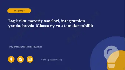 06054_logistika_nazariy_asoslari_integratsion — PPTX