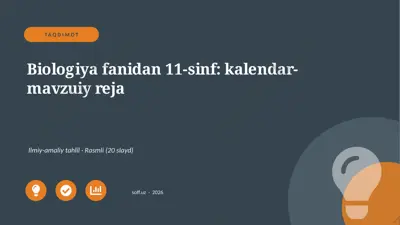 04079_biologiya_fanidan_11_sinf_kalendar_mavzu — PPTX
