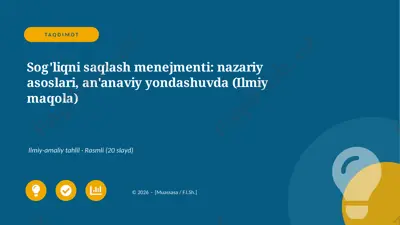 01410_sogliqni_saqlash_menejmenti_nazariy_asos — PPTX