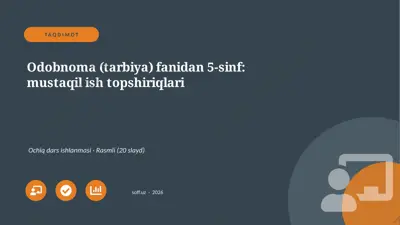02439_odobnoma_tarbiya_fanidan_5_sinf_mustaqil — PPTX