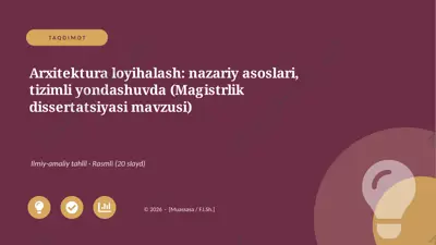 05742_arxitektura_loyihalash_nazariy_asoslari_ — PPTX