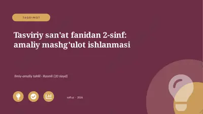 03312_tasviriy_sanat_fanidan_2_sinf_amaliy_mas — PPTX