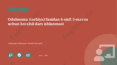 05157_odobnoma_tarbiya_fanidan_6_sinf_5_mavzu_ — PPTX