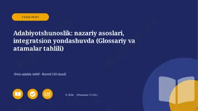06714_adabiyotshunoslik_nazariy_asoslari_integ — PPTX
